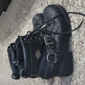 Woman's Harley Davidson riding boots